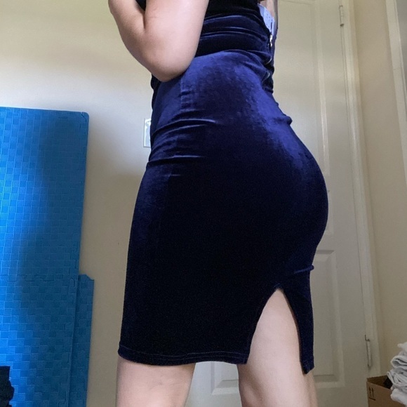 Windsor V-neck Sleeveless Velvet Bodycon Dress size Small - Picture 5 of 7